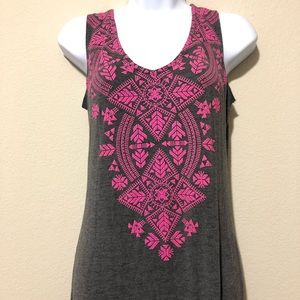 Maxi Grey Tribal pattern Dress
